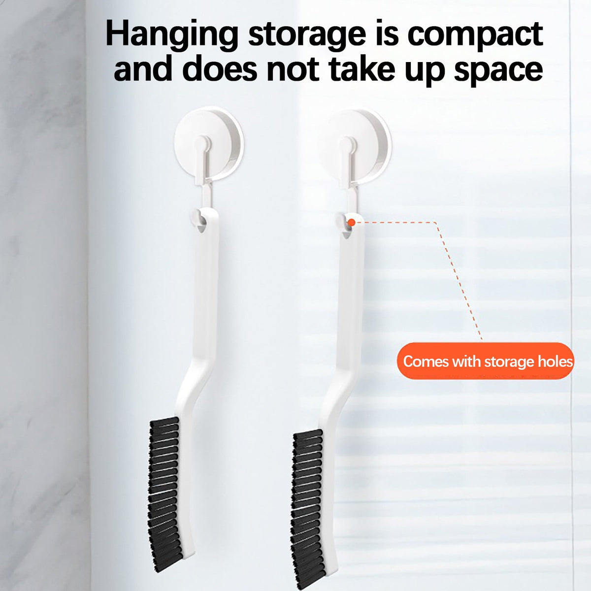 Dual-Head Grout Brush with Stiff Bristles for Tile Gaps in Bathroom and Kitchen - Image 6