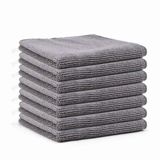Double-Sided Microfiber Cleaning Cloths, 5-Piece Set for Wiping and Scrubbing - Image 2