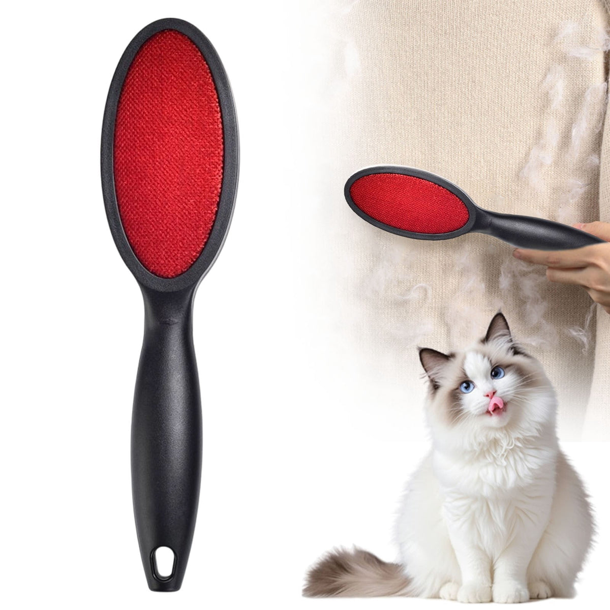 Double-Sided Lint and Pet Hair Removal Brush for Clothes, Sofas and Carpets - Image 3