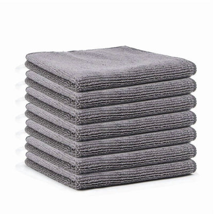 Double-Sided Microfiber Cleaning Cloths, 5-Piece Set for Wiping and Scrubbing - Image 2