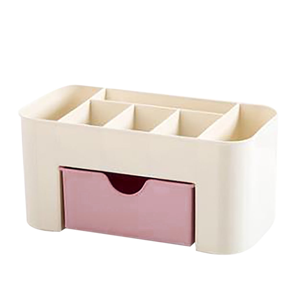 Countertop Makeup Organizer with Drawer, Compact Cosmetic and Skincare Storage Box