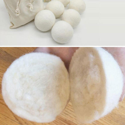 Wool Dryer Balls, 4-Pack Reusable Natural Fabric Softener, 6 cm - Image 2
