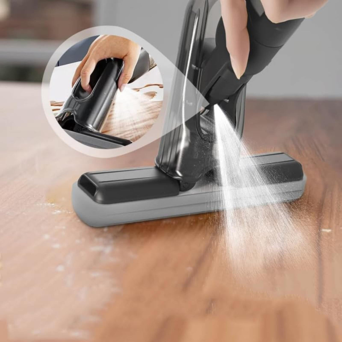 Mini Countertop Spray Mop with Built-In Bottle for Kitchen and Bathroom Surfaces - Image 5