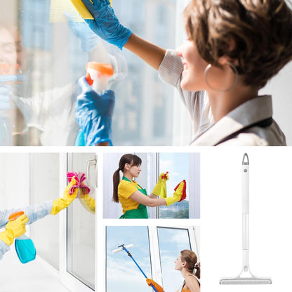Long-Handle Window Squeegee with Sponge Scrubber, 2-in-1 Glass Cleaning Tool - Image 6