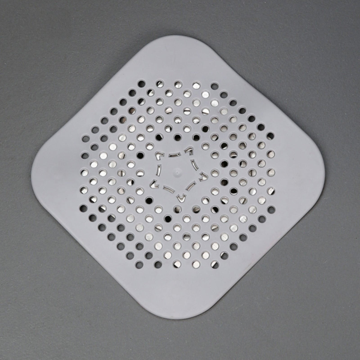 Silicone Hair Catcher Drain Cover for Shower and Bathtub, 5.51 Inch Square, Black - Image 6