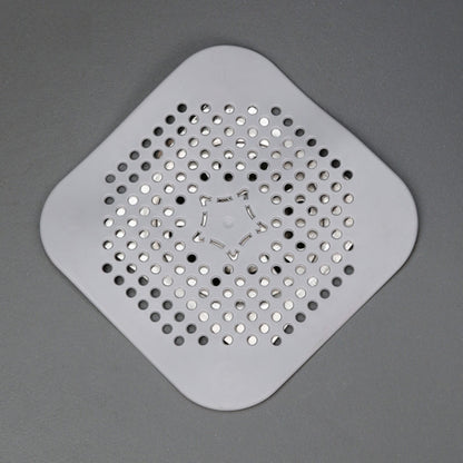 Silicone Hair Catcher Drain Cover for Shower and Bathtub, 5.51 Inch Square, Black - Image 6