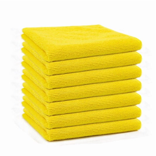 Double-Sided Microfiber Cleaning Cloths, 5-Piece Set for Wiping and Scrubbing