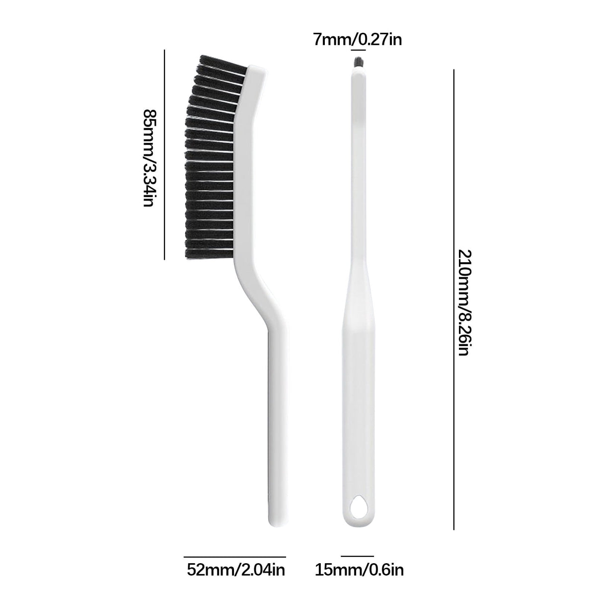 Dual-Head Grout Brush with Stiff Bristles for Tile Gaps in Bathroom and Kitchen - Image 4