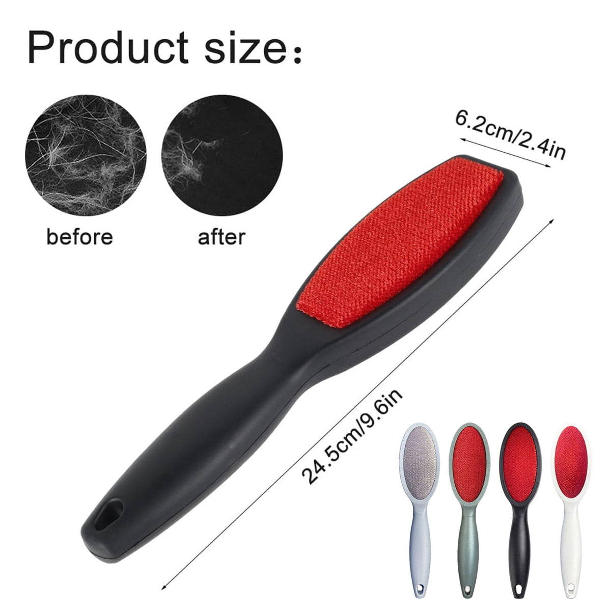 Double-Sided Lint and Pet Hair Removal Brush for Clothes, Sofas and Carpets - Image 2