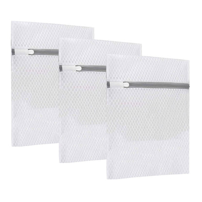 Small Mesh Laundry Bags with Zipper, 3-Pack, 9.84 x 11.81 Inch for Delicates