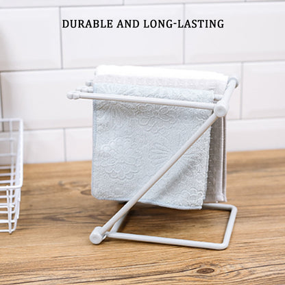 Foldable Countertop Towel Drying Rack for Kitchen Cloths and Rags, Lightweight - Image 4