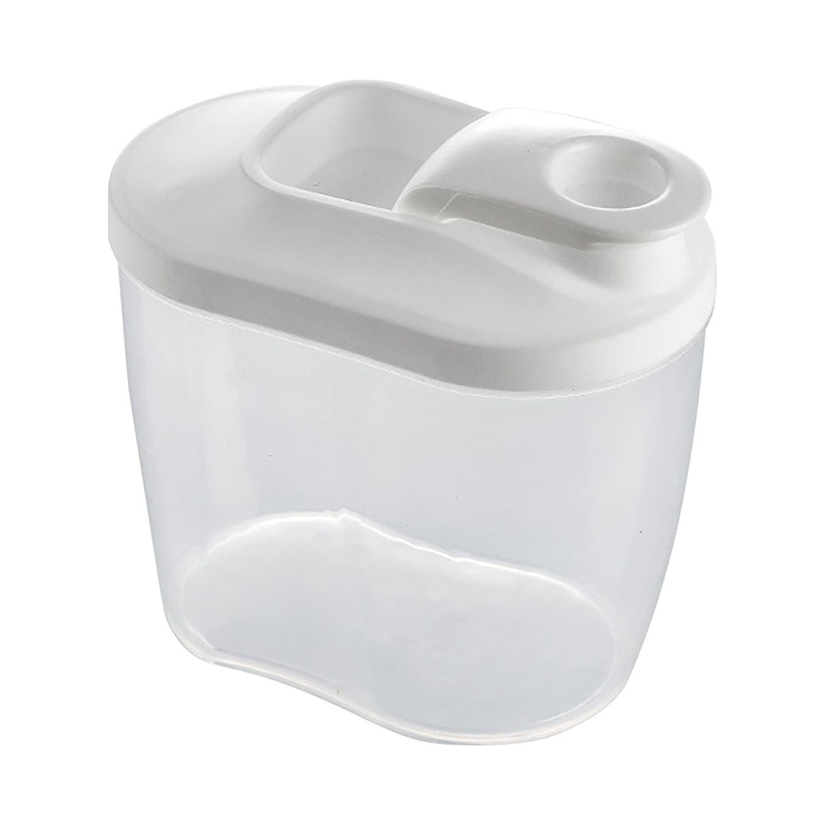 Airtight Cereal Dispenser with Pouring Spout, 1 L / 34 oz Clear Dry Food Container