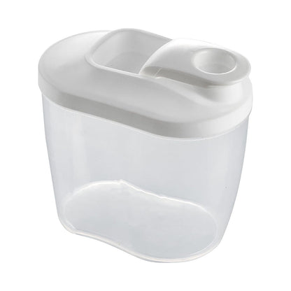 Airtight Cereal Dispenser with Pouring Spout, 1 L / 34 oz Clear Dry Food Container