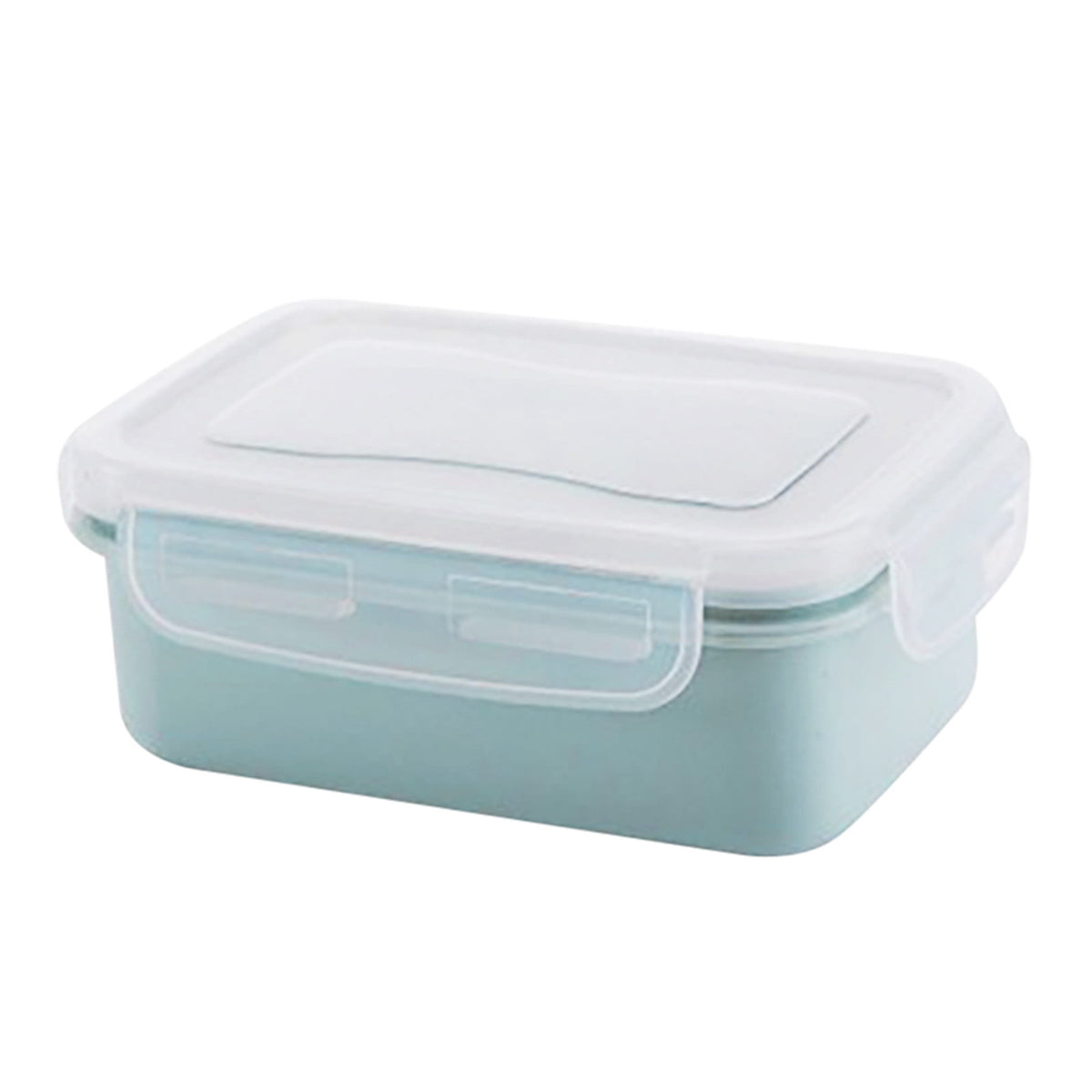 Rectangular Airtight Food Container with Buckle Lid and Drain Basket, Stackable Fridge Box