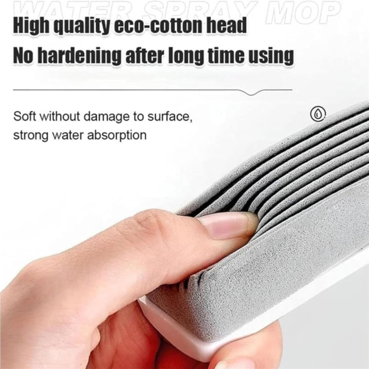 Mini Countertop Spray Mop with Built-In Bottle for Kitchen and Bathroom Surfaces - Image 6