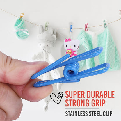 Metal Bag Clips, 30-Pack Assorted PVC-Coated 2 Inch Chip Clips for Food Bags and Laundry - Image 6