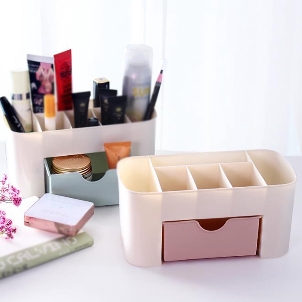 Countertop Makeup Organizer with Drawer, Compact Cosmetic and Skincare Storage Box - Image 5