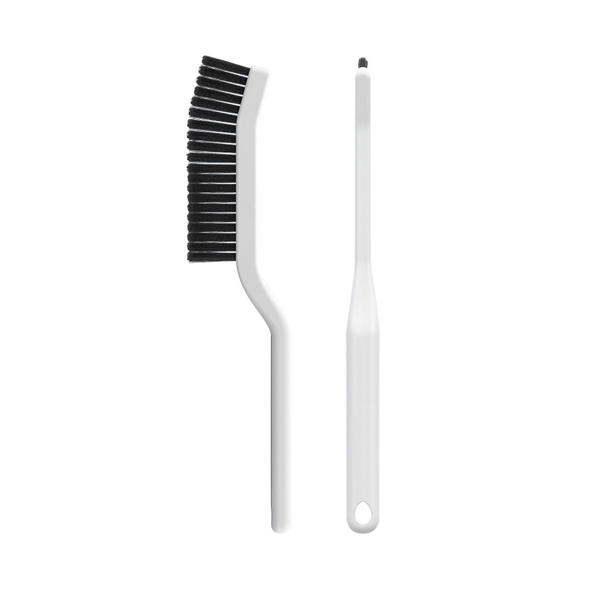 Dual-Head Grout Brush with Stiff Bristles for Tile Gaps in Bathroom and Kitchen