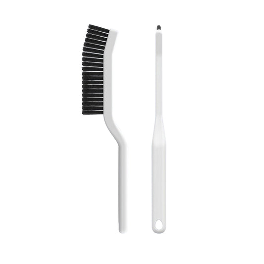 Dual-Head Grout Brush with Stiff Bristles for Tile Gaps in Bathroom and Kitchen