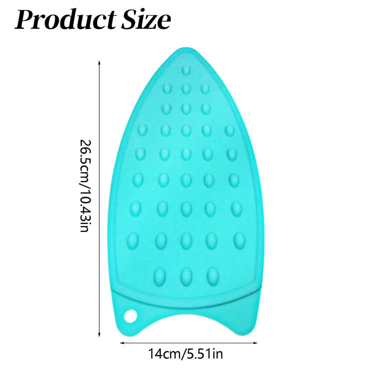 Silicone Mini Iron Rest Pad, Heat-Resistant Mat for Ironing Board, Sewing and Quilting, Sky Blue - Image 3