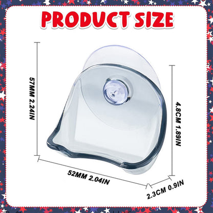 Suction Cup Shower Hooks for Razor, Loofah and Squeegee, Damage-Free Bathroom Wall Holder - Image 3