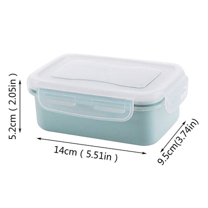 Rectangular Airtight Food Container with Buckle Lid and Drain Basket, Stackable Fridge Box - Image 3